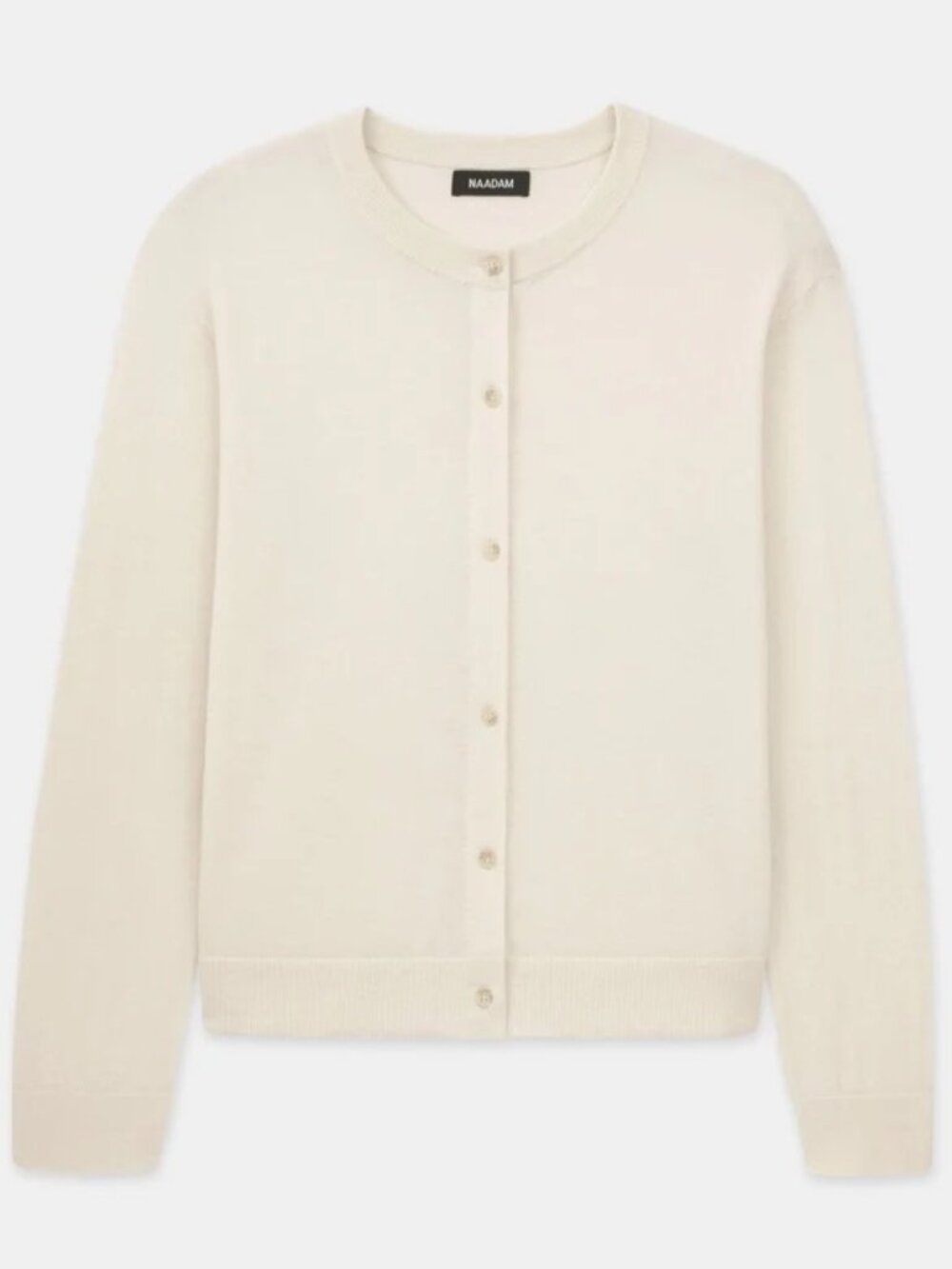 NEW Nadaam Super Fine Cashmere Classic Cardigan in White